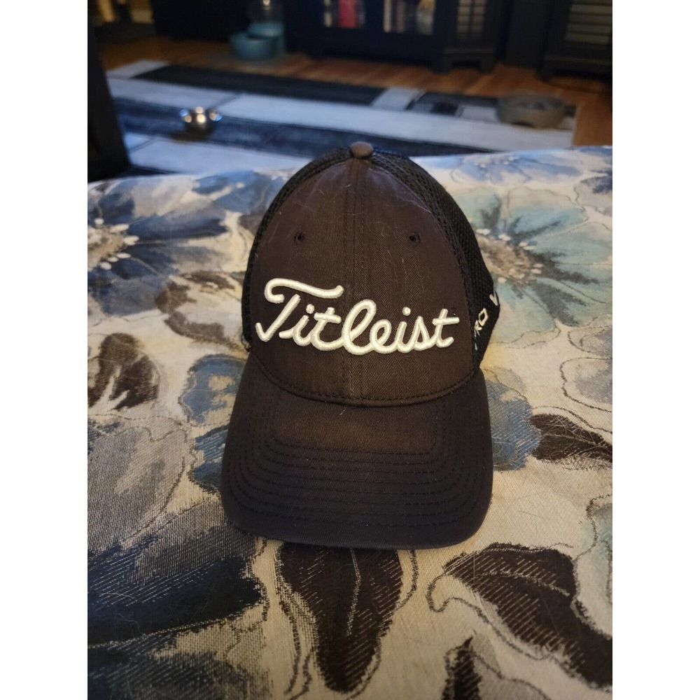 Titleist Footjoy Pro V1 Golf Cap Hat Stretch Fit Med/Large New Era Back Mesh